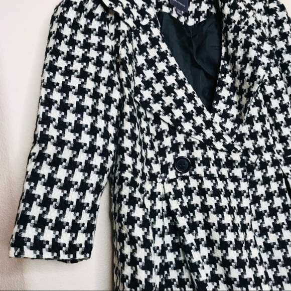 𝅺forever 21 Houndstooth Flare Women’s Dress Jacket - Picture 4 of 9